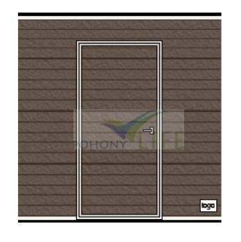 Sekční vrata Doorhan, hnědá RAL 8014